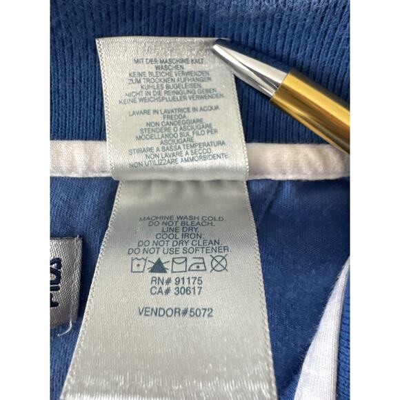 FILA PERFORMA Polo Blue Short Sleeve Collar Shirt Size Large - Picture 3 of 9